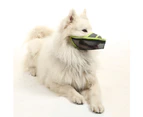 Nylon Dog Mouthpiece Is Suitable For Large Size, And Mesh Is Breathable For Chewing And Licking,Green Xl