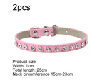 Puppy Dog Collar With Crystal Diamond Colorful Bling Girl Puppy Cat Collars,At