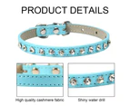 Puppy Dog Collar With Crystal Diamond Colorful Bling Girl Puppy Cat Collars,B