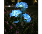 Outdoor Solar Lights, Colored Lights, Hydrangea Lights For Yard Decoration, Garden Decoration,Blue