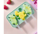 Reusable Stick Cartoon Animal Cute Ice Cream Mold Interesting Popsicle Mold With Lid Does Not Contain Bisphenol A.,Style2