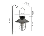 1 Pack Hanging Solar Lights Light With Hook Edison Bulb Lights For Garden Outdoor Access,Small Black Disc (Shepherd'S Hook)