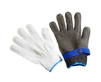 Anti-Cut Gloves Slaughter Fish Anti-Cut Hand Protection Stainless Steel Wire Metal Iron Gloves,Wide