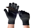 1 Pair Of 5A Grade One Steel Wire Gloves Multi-Purpose Anti-Cut,X Large