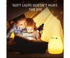 Night Light Baby - Silicone Night Light Cat With Remote Control - Nursing Light Dimmable - Rechargeable Baby Sleeping Aid