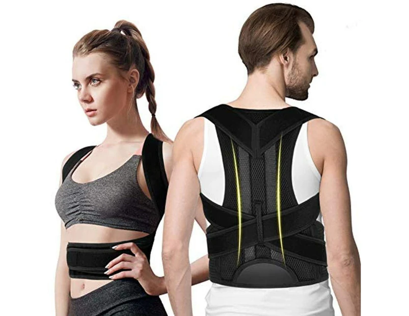 Back Posture Corrector For Women & Men With Spine Back Support,Breathable,Adjustable Upper And Middle Back Brace For Posture Improves And Back Straightener