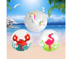 6 Pieces 3D Beach Ballsinflatable Beach Balls Crab Flamingo Unicorn Theme Beach Balls Pool Toy Balls For Outdoor Summer Beach Pool Birthday Party Supplies,