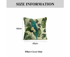 Outdoor Bird Decoration Pillowcase With Bird Flower Print Spring Cushion 18X18 Set For 4 Days,Style2