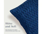 Set Of 2 Velvet Decorative Embrace Pillowcase Square Texture Set Pillowcase Sofa Bedroom,Royal Blue