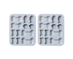 Kitchen Baking Mold -12 Even Bone Cat Claw Fish Silicone Chocolate Mold Diy Cookies Mu Si Candy Cake Baking Mold,Blue