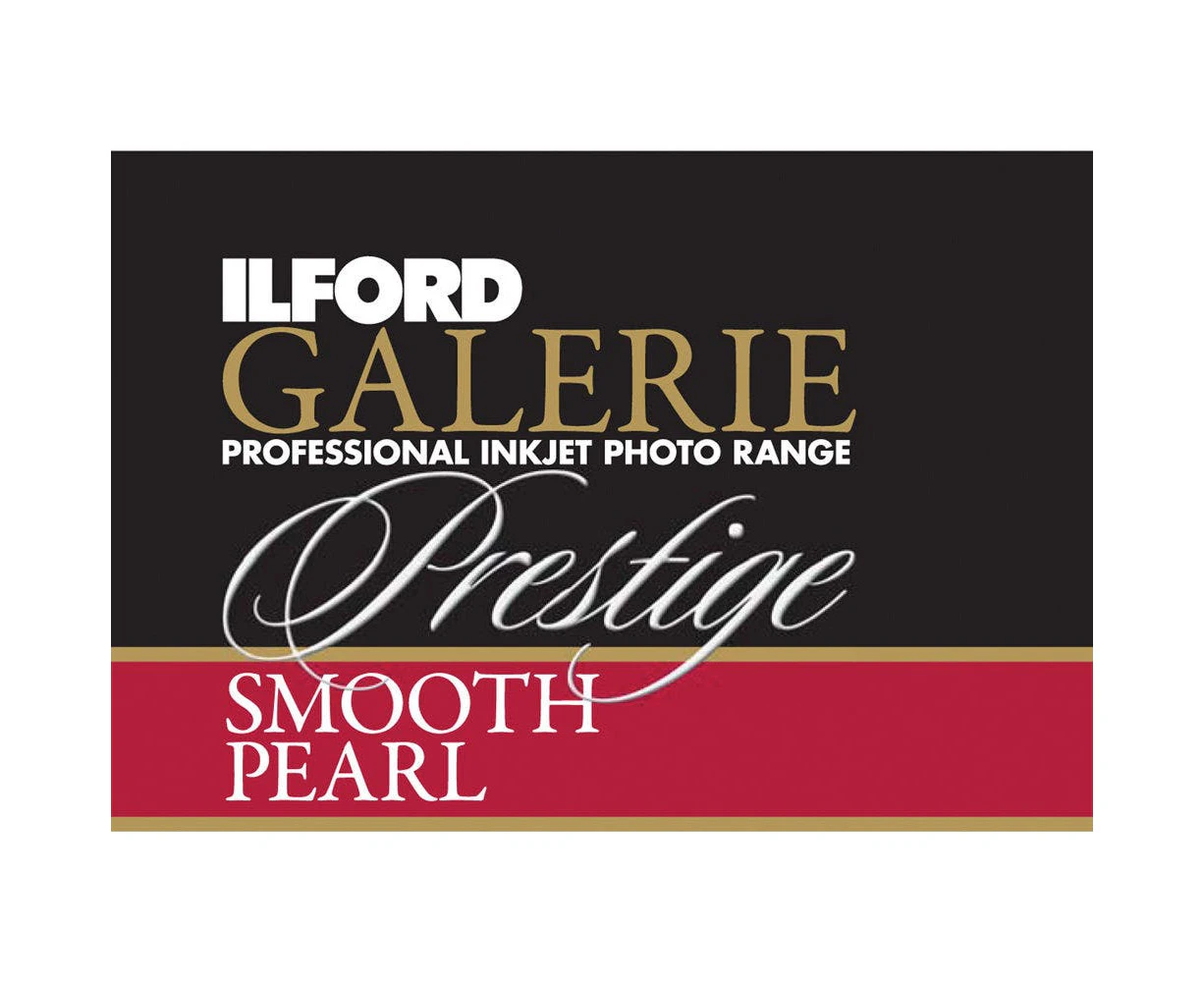 Galerie Prestige Smooth Pearl 310 GSM  17" x 89' Paper Roll Ilford (432MM x 27M) - Black