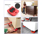 Portable Heavy Duty Furniture Lift For Easy And Safe Movement, Suitable For Sofas And Wardrobes,Red Car