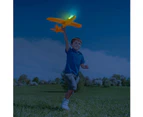 Pack Led Light Airplane,19" Large Throwing Foam Plane,2 Flight Mode Glider Plane,Flying Toy For Kids,Gifts For 3 4 5 6 7 8 9 Years Old Boy,Outdoor Sport To