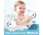 Baby Bath Toys, Whale Automatic Spray Water Bath Toy With Led Light, Induction Sprinkler Bathtub Shower Toys For Toddlers Kids Boys Girls, Pool Bathroom To