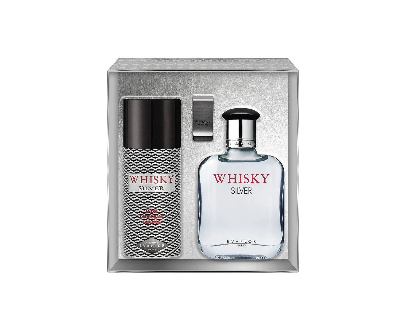 Whisky Silver 3Pc Gift Set for Men by Evaflor