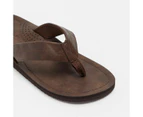 Target Mens PU Summer Thongs - Brown