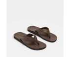 Target Mens PU Summer Thongs - Brown