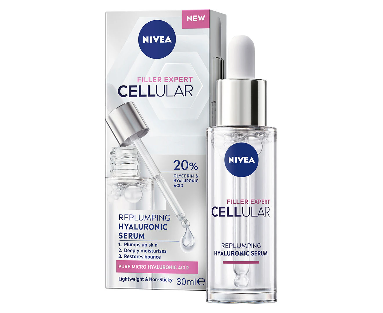 Nivea Cellular Filler Expert Replumping Hyaluronic Serum 30mL