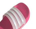 Adidas Girls' Adilette Shower Slides - Clear Pink/Cloud White/Lucid Pink
