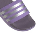 Adidas Girls' Adilette Comfort Slides - Violet Fusion/Matte Silver/Shadow Violet