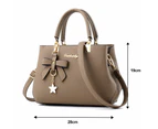 Single Shoulder Bag Suitable For Daily Travel. New Fashion Handbag Pu Messenger Bag,Brown