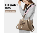 Single Shoulder Bag Suitable For Daily Travel. New Fashion Handbag Pu Messenger Bag,Brown