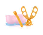 Baby Food Cutter Cutter, Home Food Slicer, Safe Feeding Tools, With Travel Storage Box, Suitable For Toddlers,Pink