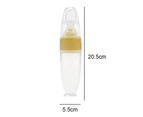 Squeeze Fresh Fruit Feeder | Cereal Feeding Bottle For Puree,Solid Food,Smoothie,Yellow