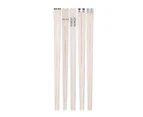 5 Pairs Reusable Chopstick - Lightweight Non-Slip Chop Sticks - Easy To Use And Clean, 24.3Cm,Silvery