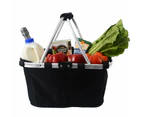 Karlstert Two Handle Carry Basket Size 44X28X15cm in Black
