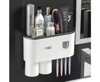 Punch-Free Mouthwash And Brushing Cup Wall-Mounted, Made Of Abs,Black