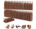 Bird Spikes For Bird Cat Squirrel Bird Spikes For Small Bird, Fence Spikes To Keep Pigeon Raccoon Away And Security For Roof, Railing - 20 Pack (19.7 Ft)