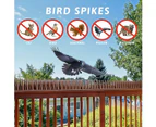 Bird Spikes For Bird Cat Squirrel Bird Spikes For Small Bird, Fence Spikes To Keep Pigeon Raccoon Away And Security For Roof, Railing - 20 Pack (19.7 Ft)
