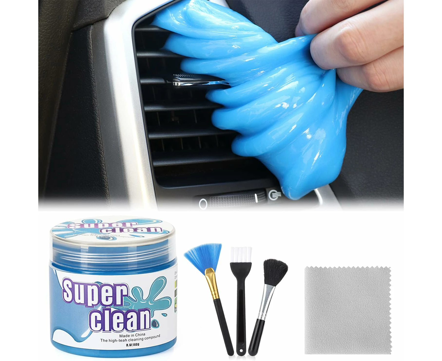Cleaning Gel For Car Detailing Tools Car Cleaning Kit Automotive Dust Air  Vent Interior Detail Detailing Putty Universal Dust Cleaner For Auto Laptop  Car S