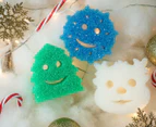 Scrub Daddy Christmas Shapes Scrubber  3pk- White/Blue/Green