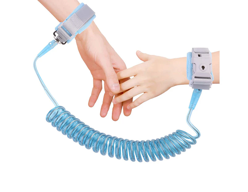 Anti Loss Safety Wrist Strap, Child Safety Harness, Rope Strap, Walking Strap, Wrist Strap (2.5 Meters),Blue