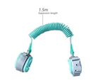Anti Loss Safety Wrist Strap, Child Safety Harness, Rope Strap, Walking Strap, Wrist Strap (1.5 Meters),Green