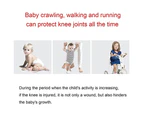 3 Pairs Of Summer Anti-Skid And Breathable Adjustable Baby Crawling Knee Pads, Children'S Knee Pads,Gray