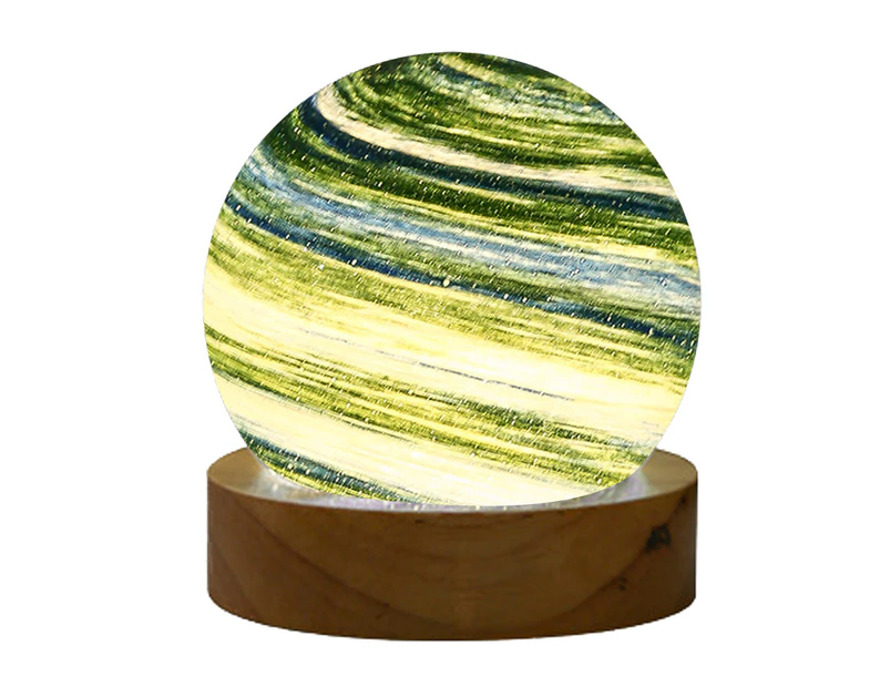 Variety Of Glass Planet Lights, Dreamy Rainbow Planet Bedside Night Lights,Style2