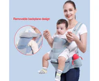Baby Soft Belt Waist Stool Cross Back Hold Multifunctional Storage Kangaroo Bag With Hip Seat,Green