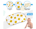 2-Piece Cotton Newborn Muslin Multifunctional Anti-Hiccup Cloth And Bib Anti-Vomiting Baby Pillow Towel,Style1