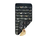 80 Compartment Double Sided Jewelery Hanging Pouch,Black