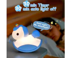 Children'S Bedroom Horse Night Light, Silicone Dimmable Night Light, Rechargeable Bedside Touch Light, 30 Minute Timer,Blue