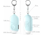 Safesound Personal Alarm Siren Song 130Db Self Defense Alarm Keychain With Mini Emergency Led Flashlight - Security Personal Protection Devices For Women G