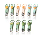 10Pcs Cute Nail Clippers, Sharp Sturdy Fingernail And Toenail Clipper Cutters,Type: Style3