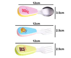 Silicone Handle, Baby Spoons + Forks | Stainless Steel Cutlery,Styling 1