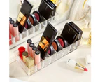 Clear Acrylic Compact Organizer, Blushes Highlighters Eyeshadow Powder Makeup Organizer Holder For Vanity, 8 Slots