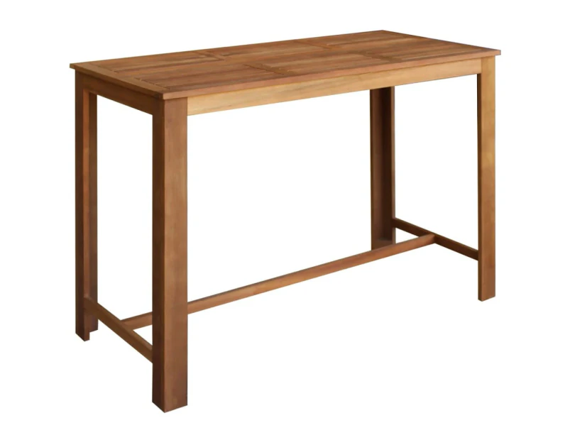 vidaXL Bar Table Solid Acacia Wood 150x70x105 cm