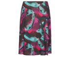 BeMe - Plus Size - Womens Skirts -  Georgette Midi Skirt - Multi