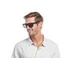 Cancer Council Men's Homebush Polarised Sunglasses - Black Rubber/Smoke